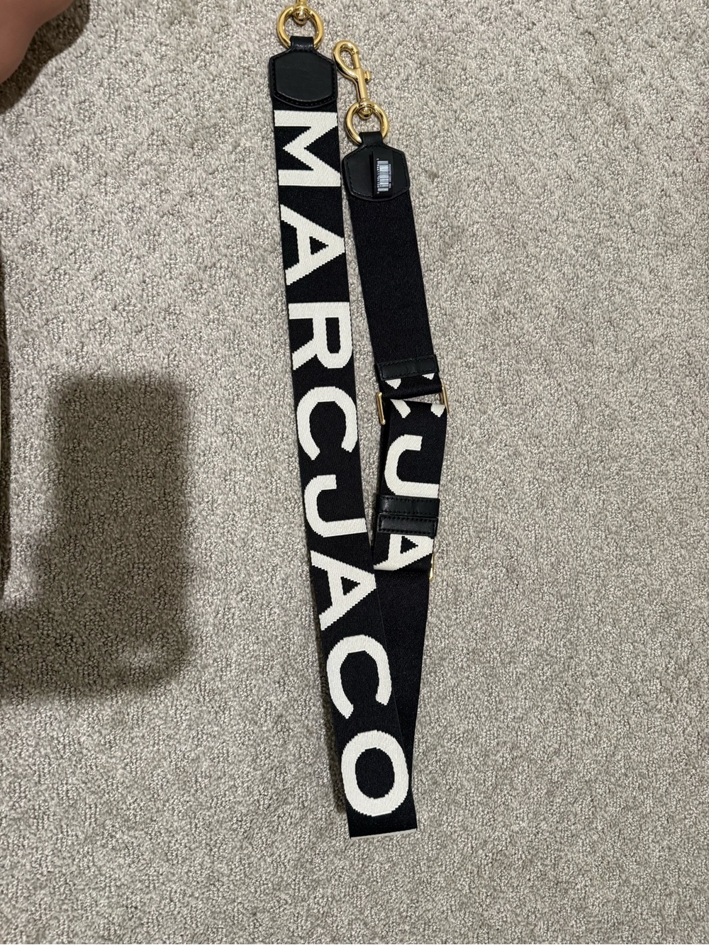 Marc Jacobs Beige Canvas Tote with Bold Black Logo Strap - Picture 3 of 7